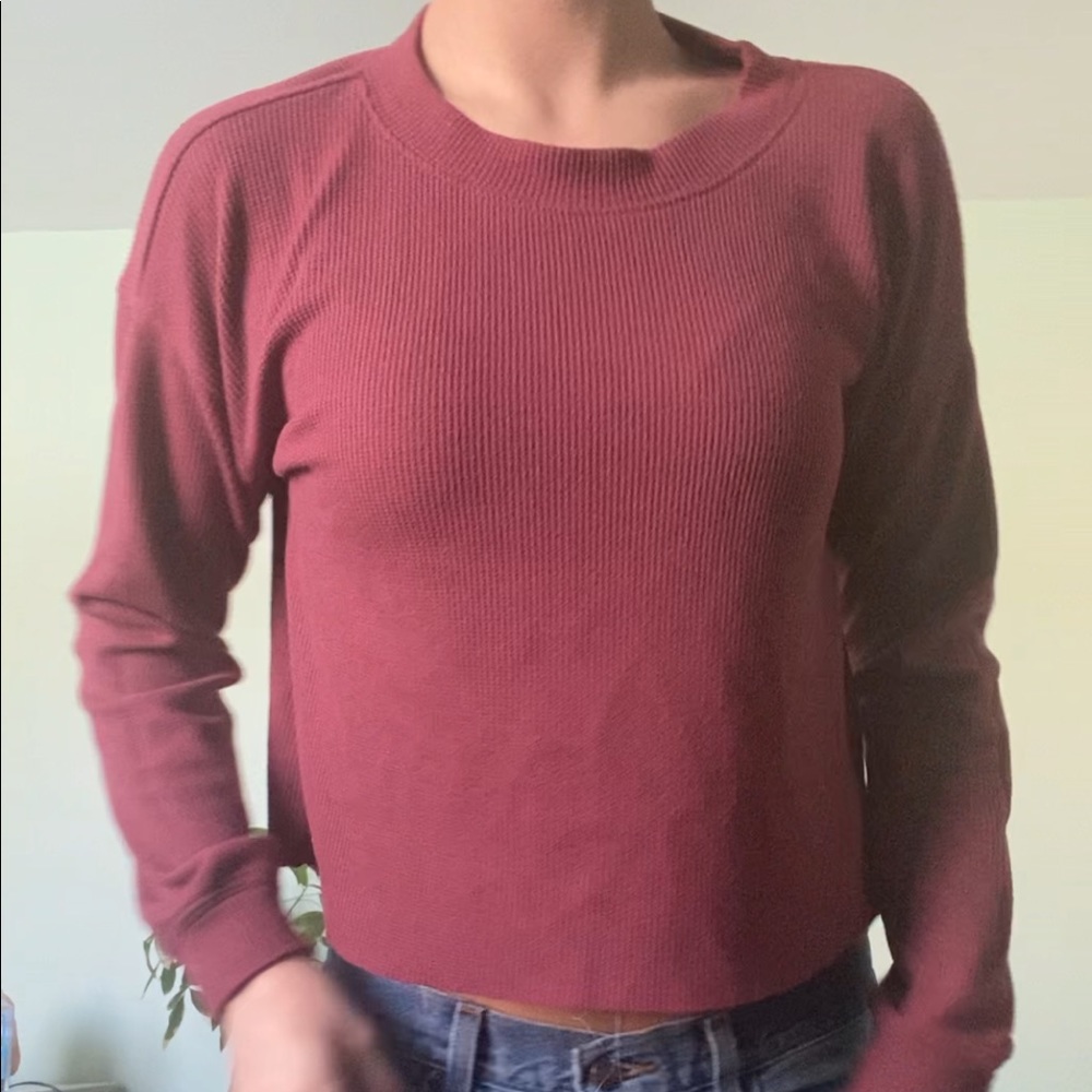 burgundy/burnt red thermal